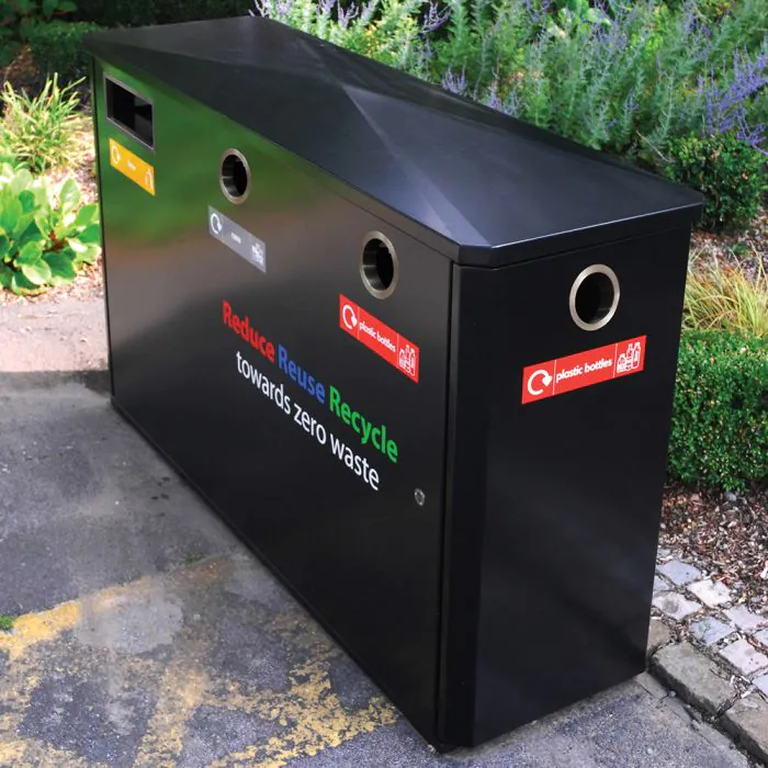 Derby Triple Wheelie Bin Recycling Unit - 8