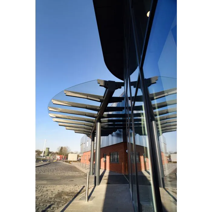 Glazed Gullwing Entrance Canopy - 22
