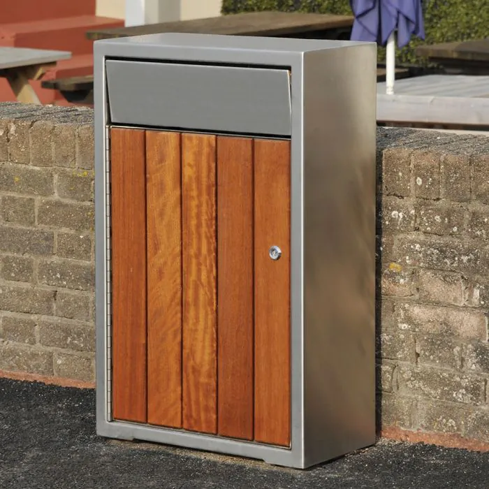 Westleigh Litter Bin - Stainless Steel - 1