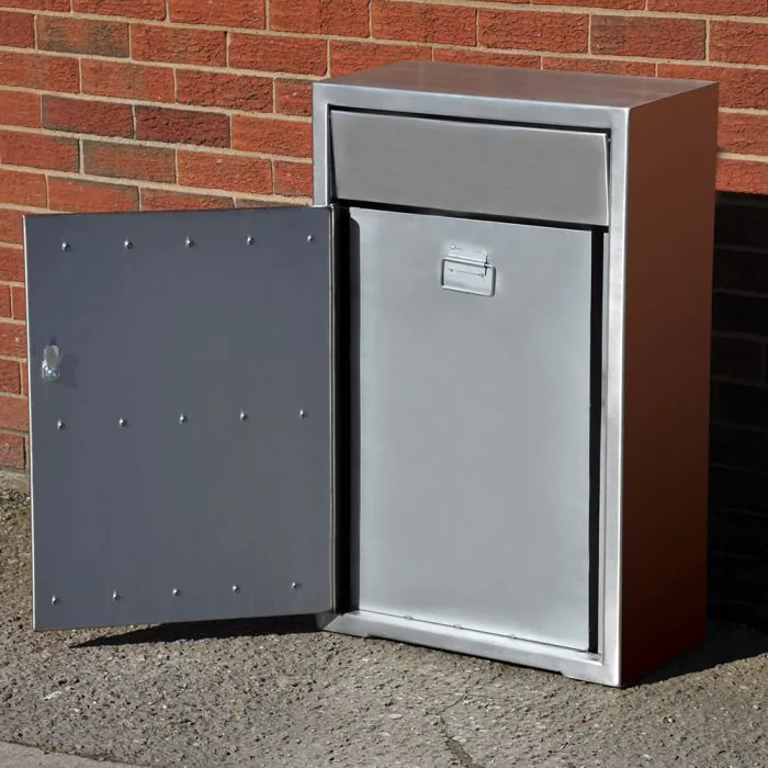 Westleigh Litter Bin - Stainless Steel - 9