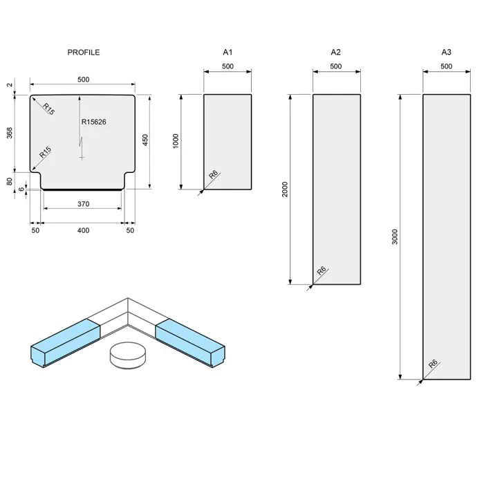 Bench Modular Seating - Module A - 5