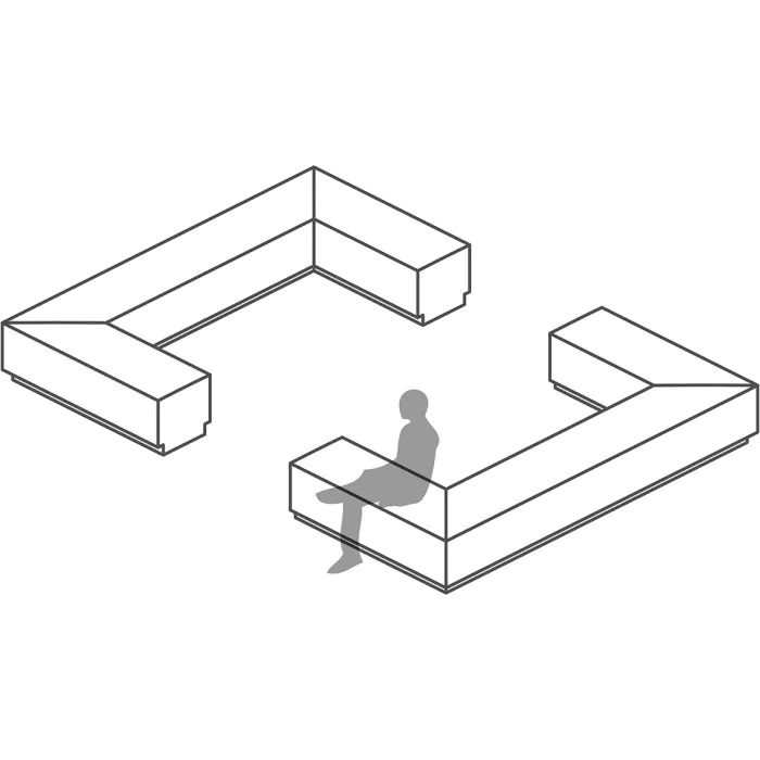 Bench Modular Seating - Module F Bench Modular Seating - Module F