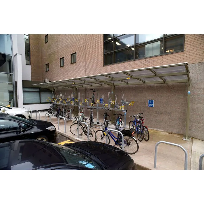 Coventry Cantilever Two Tier Cycle Shelter - 2