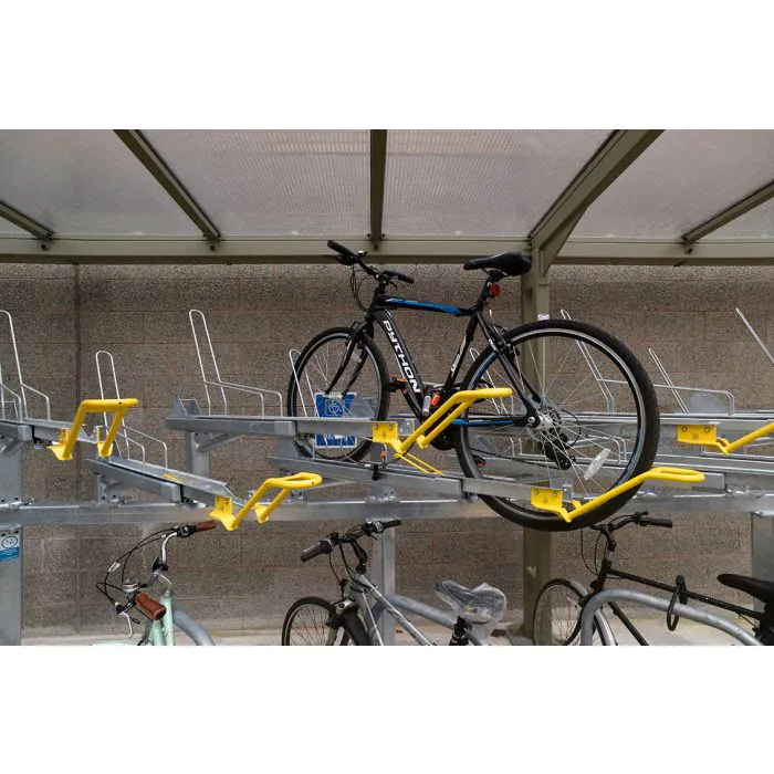 Coventry Cantilever Two Tier Cycle Shelter - 8