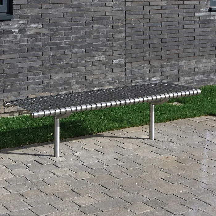 Weyburn Bench - Stainless Steel - 4