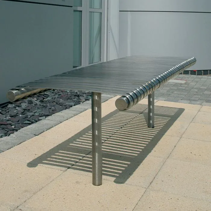 Weyburn Bench - Stainless Steel - 5