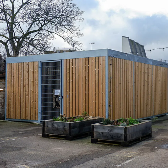 Turvec Cubic Timber Bike Store - Enclosed - 10