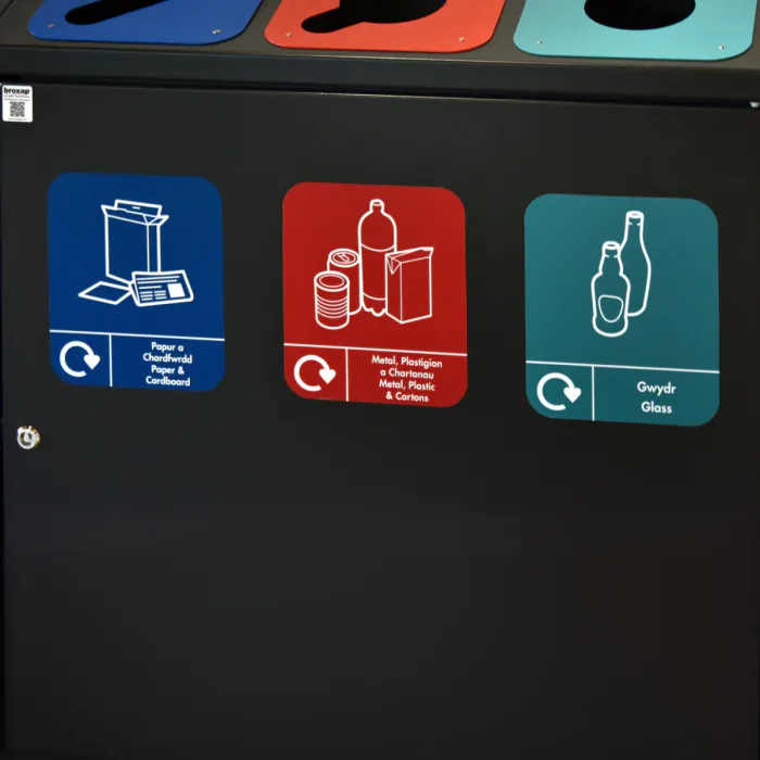 Daventry Internal Recycling Bin - Triple - 1