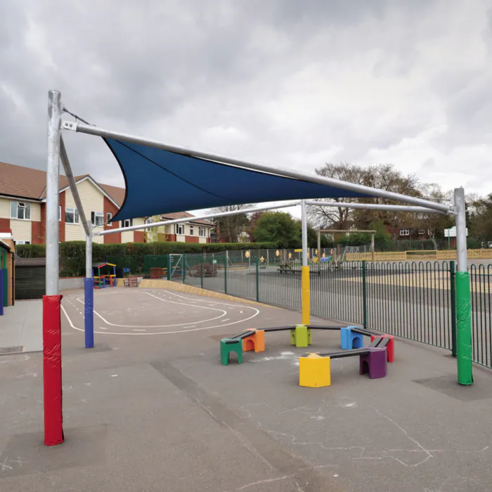 Square Perimeter Beam Shade Sail - 1