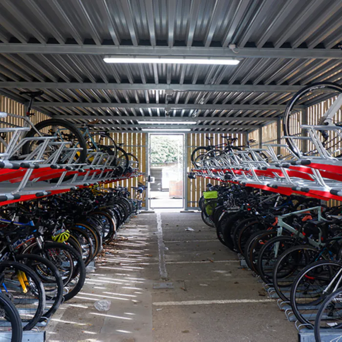 Turvec Cubic Timber Bike Store - Enclosed - 5