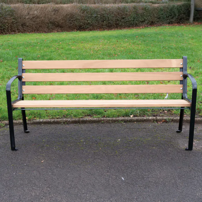 Ludlow steel framed timber seat Ludlow steel framed timber seat