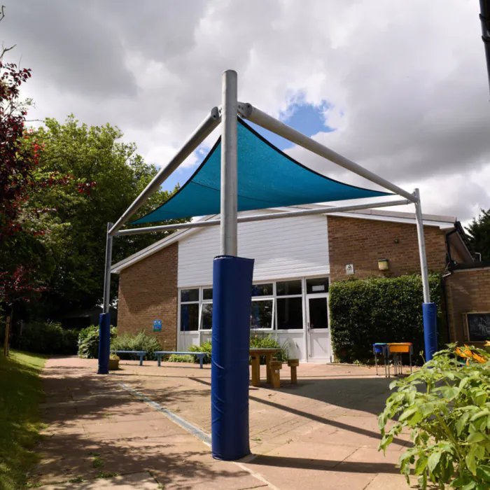 Triangle Perimeter Beam Shade Sail - 2
