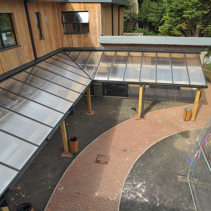 Delamere Timber Monopitch Canopy - 4