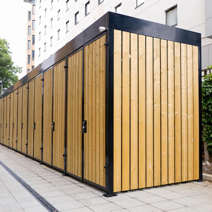 Turvec Cubic Timber Bike Store - Enclosed - 8