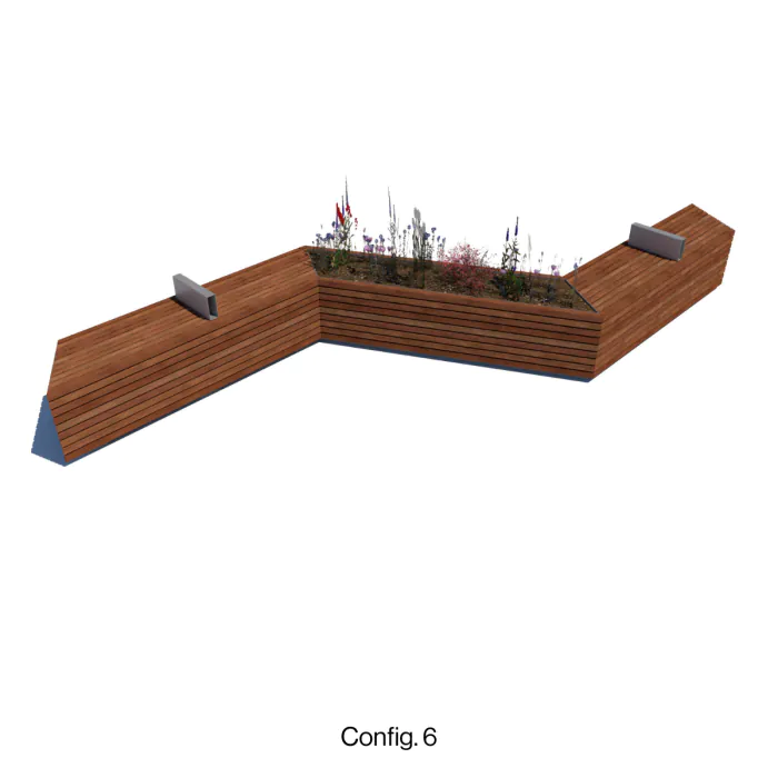 Blox Bench & Planters - 9