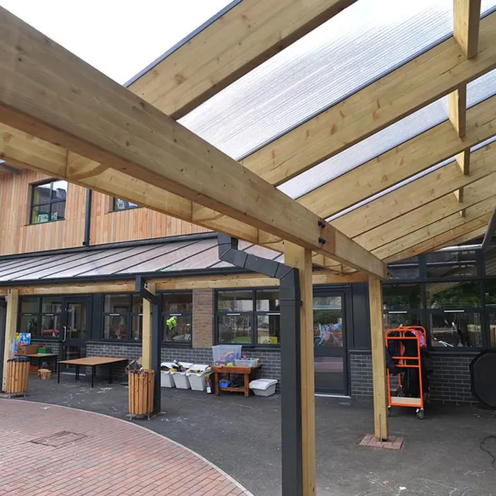 Delamere Timber Monopitch Canopy - 7