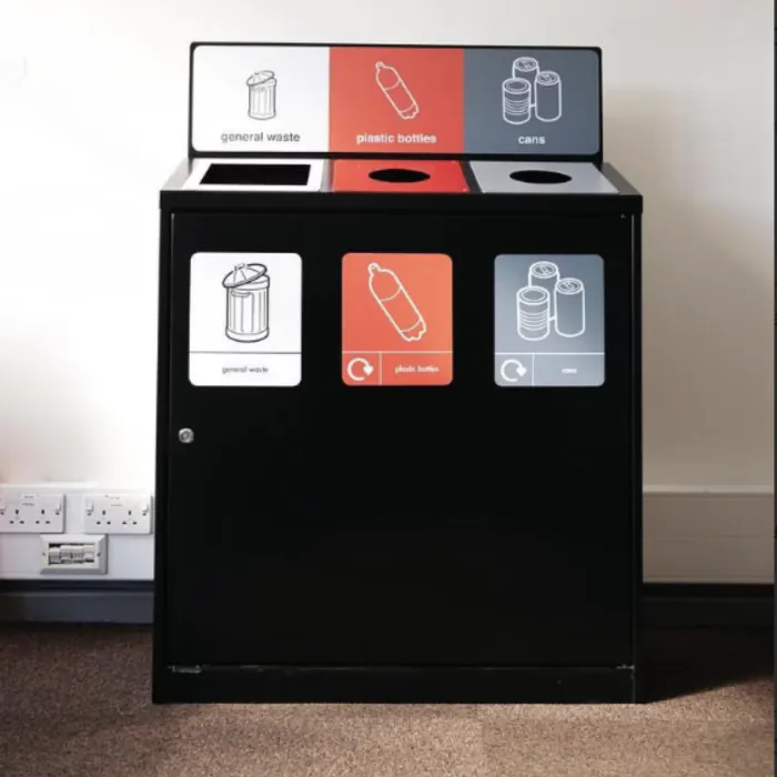 Daventry Internal Recycling Bin - Triple - 6