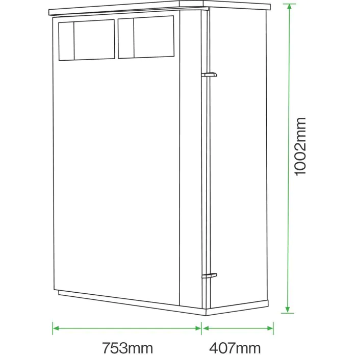 Derby Double E Slimline Litter Bin - 1