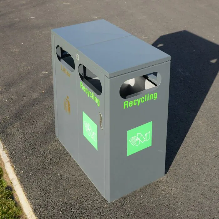 Buxton Double Recycling Bin - 1