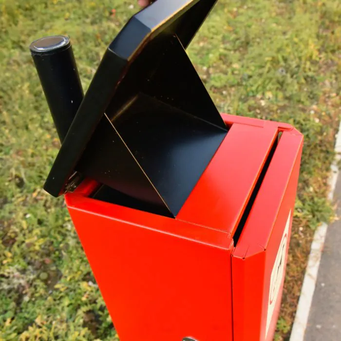 K-Nine Post Mounted Dog Waste Bin - 12