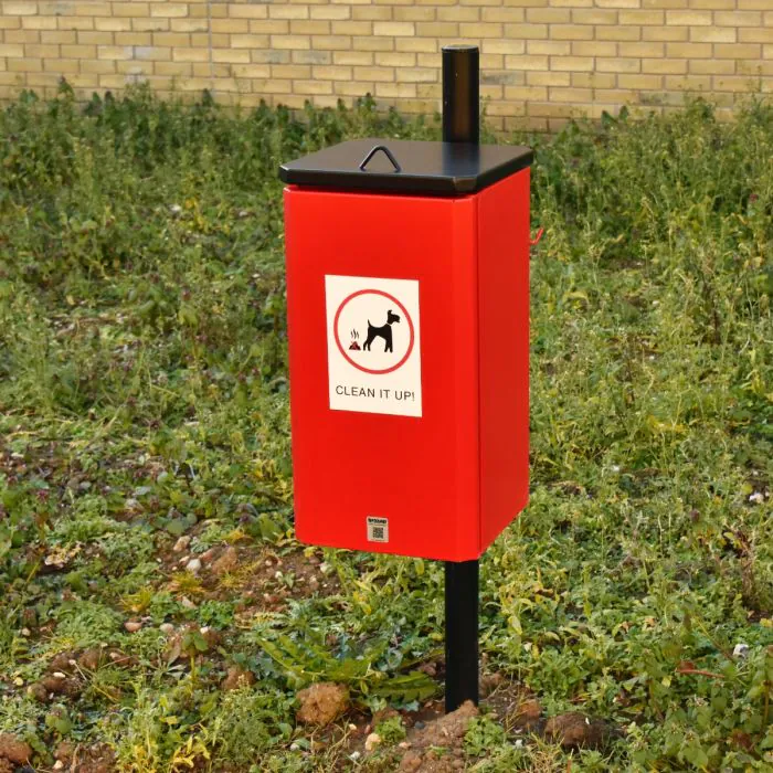 K-Nine Post Mounted Dog Waste Bin