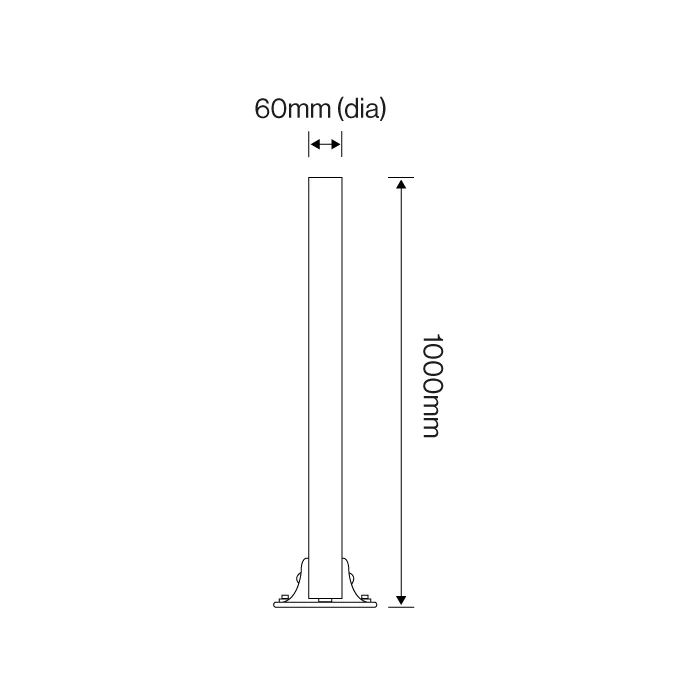 Fold Down Stainless Steel Post - 2