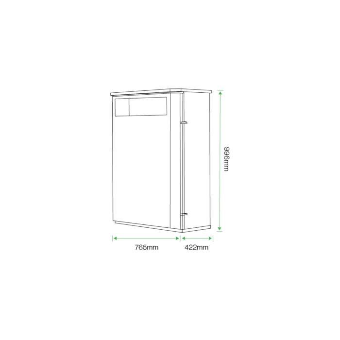 Derby Double Slimline Litter Bin - 8