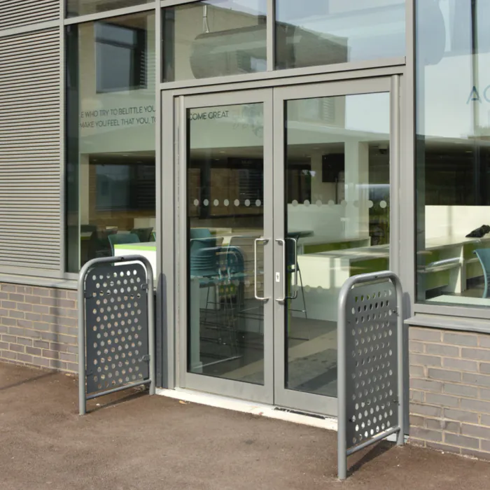 Door Barrier with Perforated Infill Panel - 4
