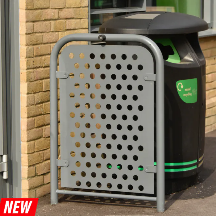 Door Barrier with Perforated Infill Panel
