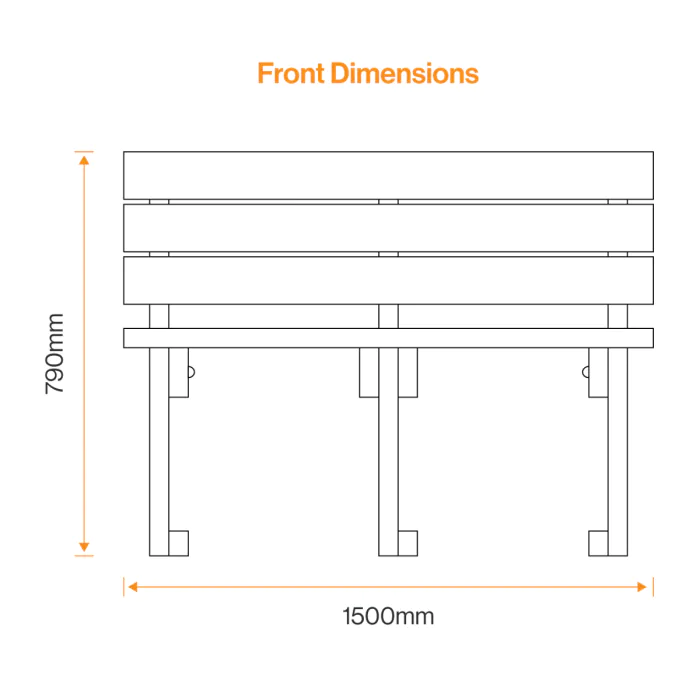 Haddington Recycled Plastic Seat - 1