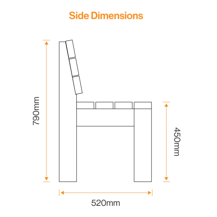Haddington Recycled Plastic Seat - 2