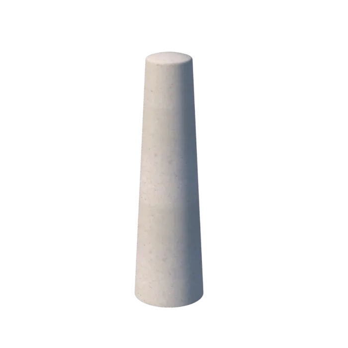 Linby Concrete Bollard – Smooth Grey - Express - 1