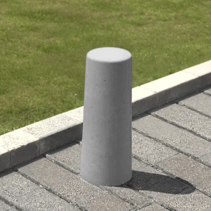 Linby Concrete Bollard – Smooth Grey - Express