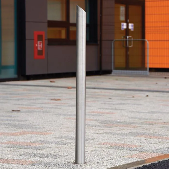 Mitred Top Sheffield Stainless Steel Bollard and EV Charger Protector - 1