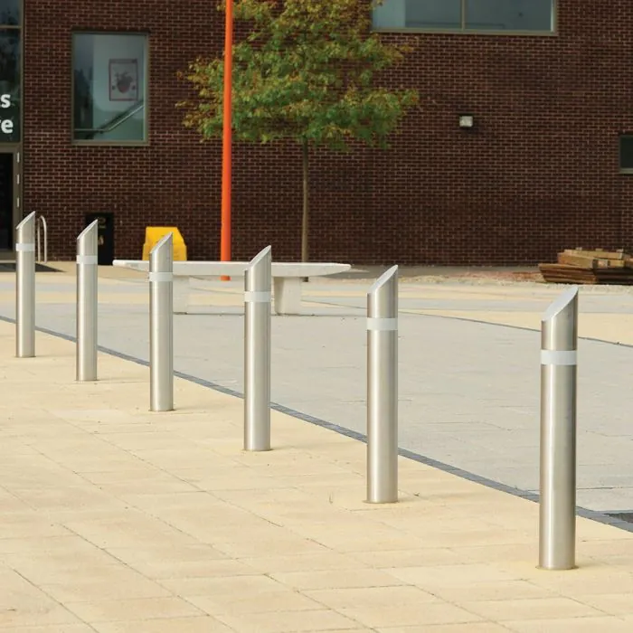 Mitred Top Sheffield Stainless Steel Bollard and EV Charger Protector - 2