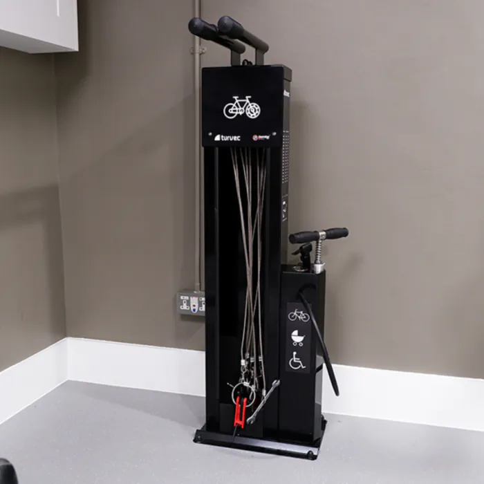 Turvec's Public Bike Repair Station & Pump - Black - Express - 0