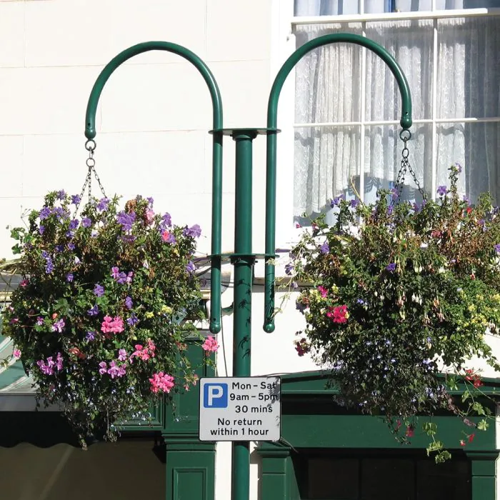 Stockport Column Flower Basket Bracket - 4