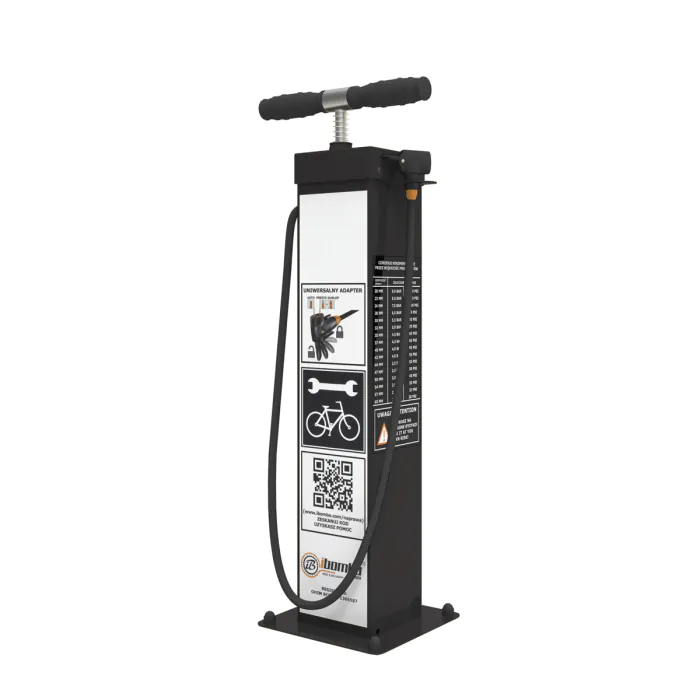 RAL 9005 Durable Public Bike Repair Pump