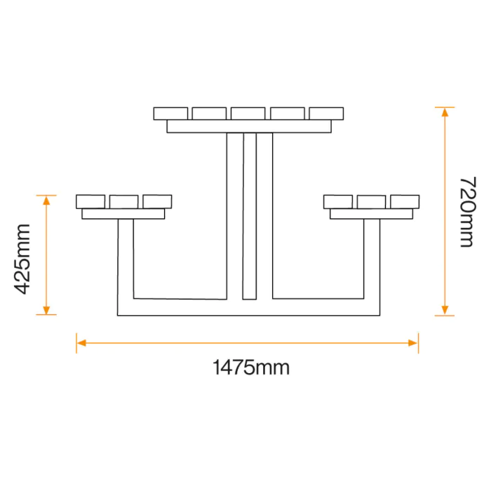 Saltwell Picnic Bench - 4