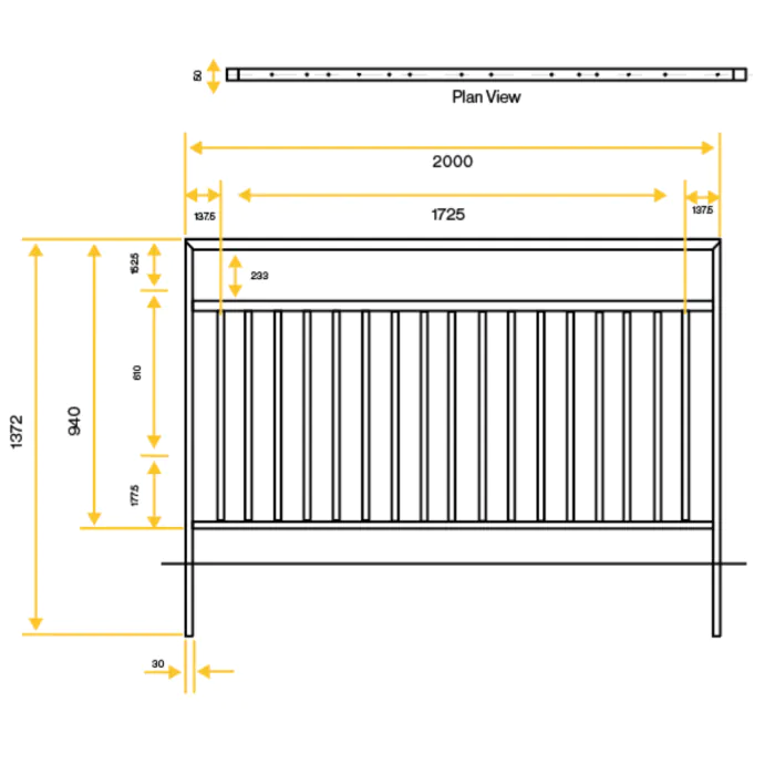 Pedestrian Guardrail - Visibility Gap - 4
