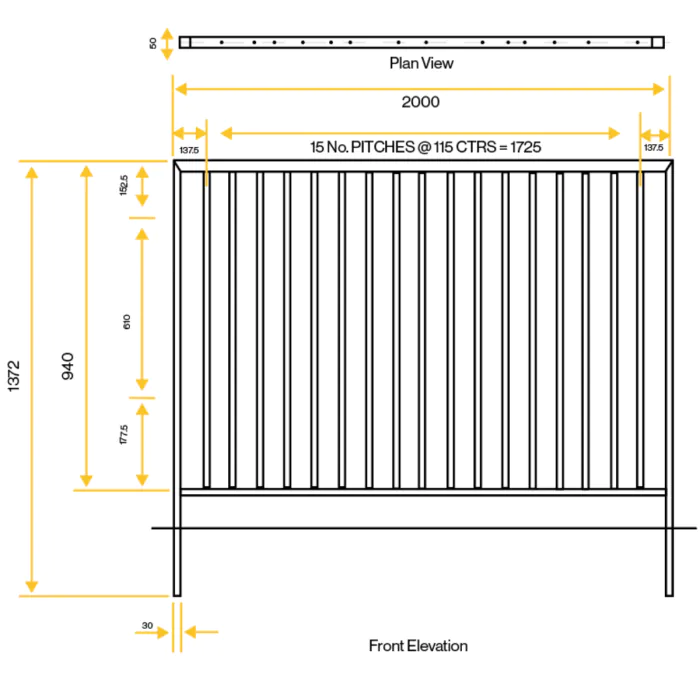 Pedestrian Guardrail - Standard - 11