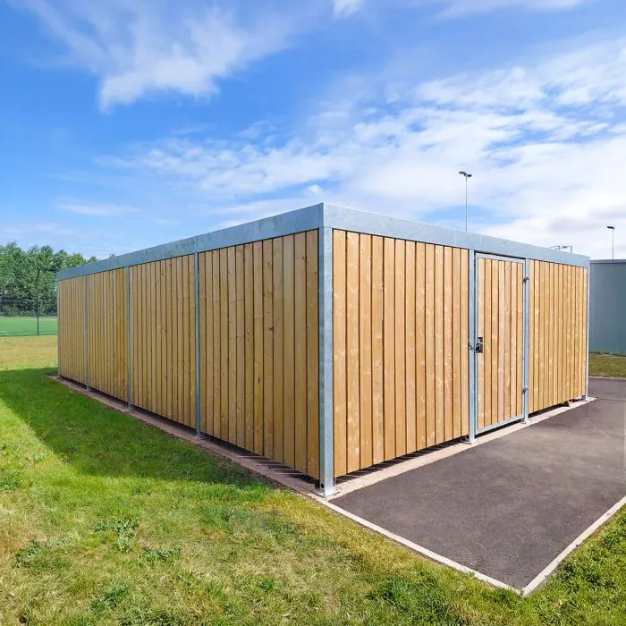 Turvec Cubic Timber Bike Store - Enclosed - 2