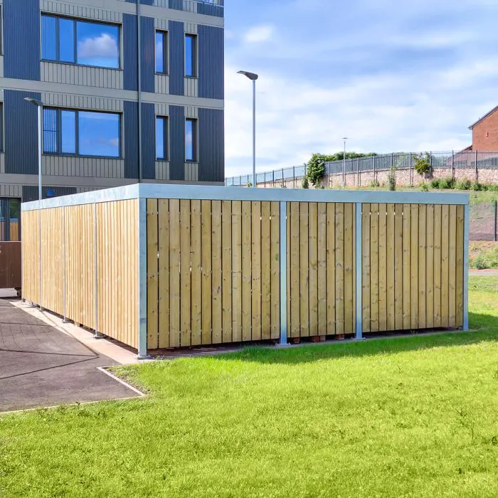 Turvec Cubic Timber Bike Store - Enclosed - 3
