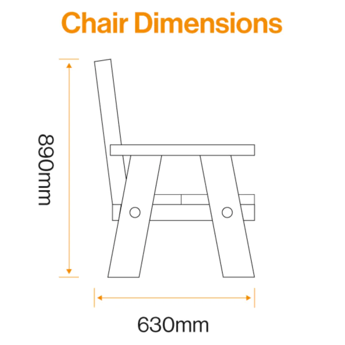 Whitchurch Recycled Plastic Dining Set - 2