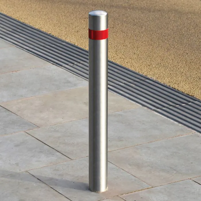 Semi Domed Sheffield Stainless Steel Bollard - 5