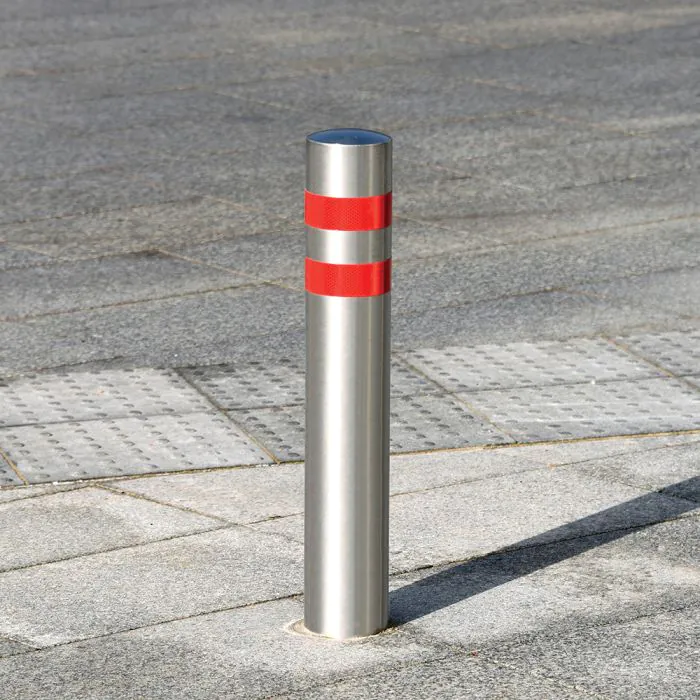 Semi Domed Sheffield Stainless Steel Bollard - 7