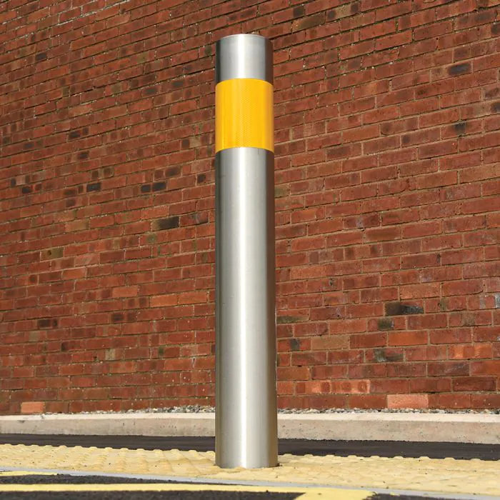 Semi Domed Sheffield Stainless Steel Bollard - 10