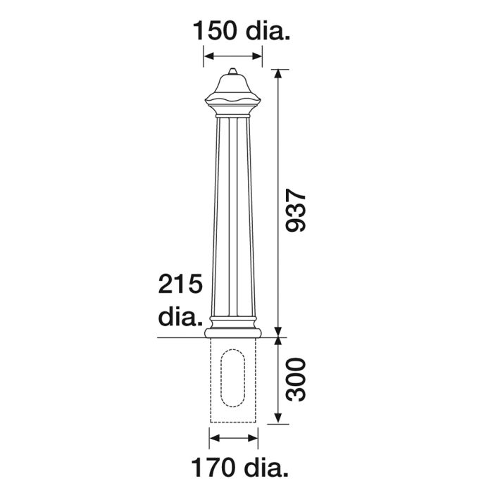 Neston Cast Iron Bollard - 8