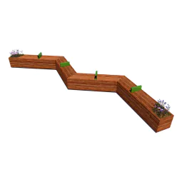 Blox 'Zig Zag' Seated Planter Blox 'Zig Zag' Seated Planter