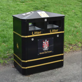 Derby E Double Litter Bin